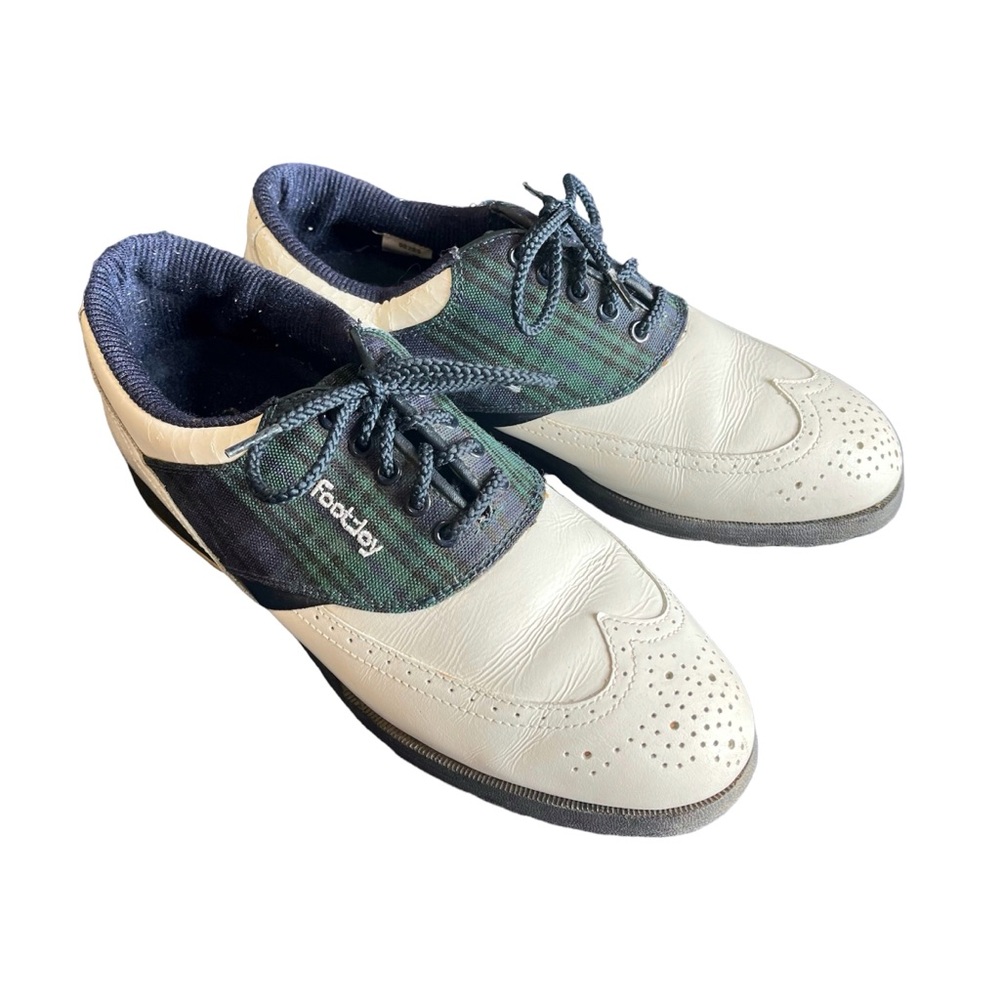 Rare Vintage green and blue Footjoy Golf shoes